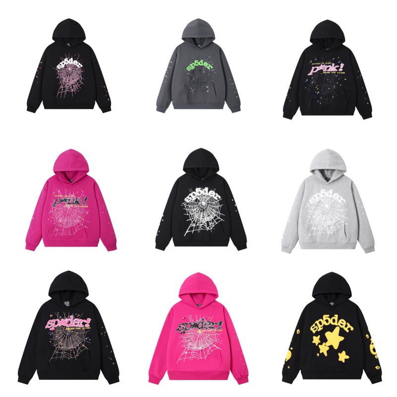 Cross-Border Hip-Hop Singer Young Thug's Same Foam Letter 555555 Couple Hoodie Pink Sweatshirt