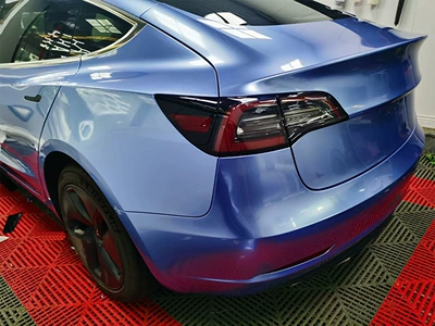 anti-scratch protection for cars, Auto Color Change Film - super-bright-metallic-misty-blue-152-17m-pet-base