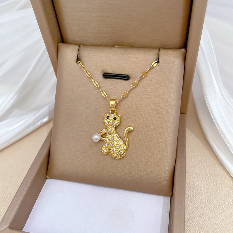 Luxuriöse Perlenkette Für Damen Aus Edelstahl Mit Brillanten_voghion.com