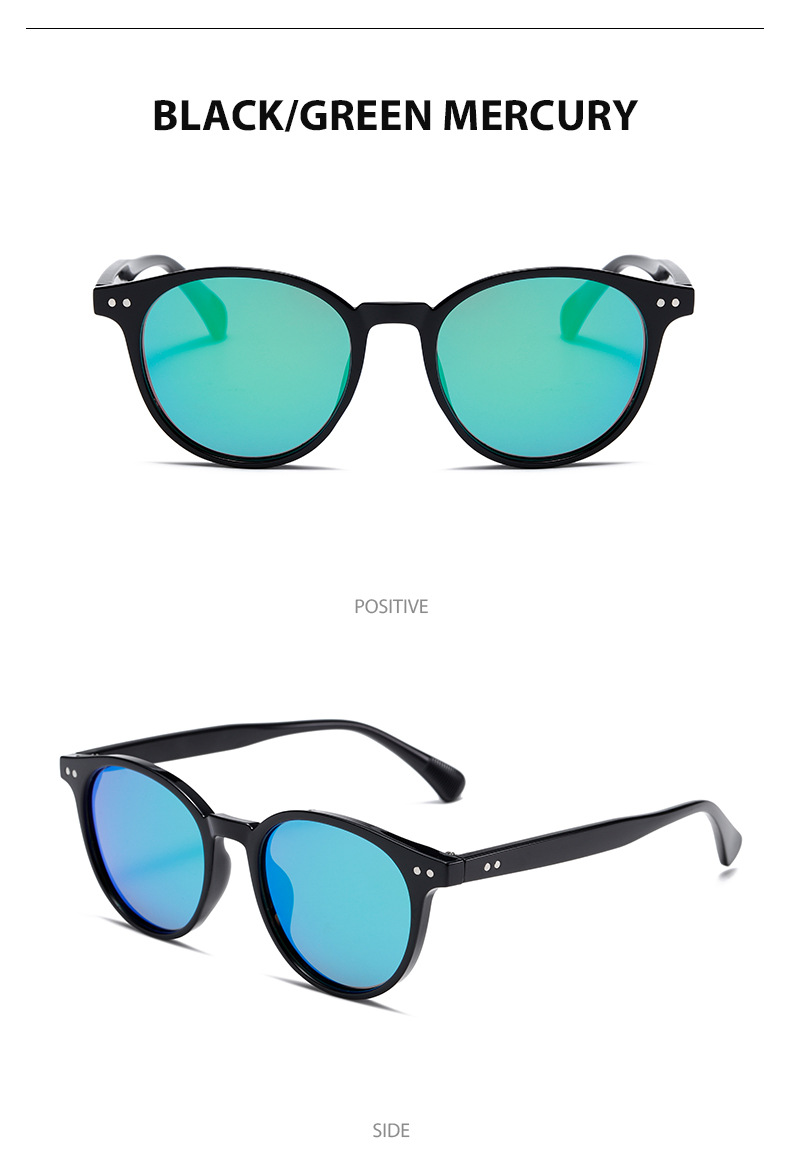 Round Frame Polarized Sunglasses Retro Anti-uv Men And Women_voghion.com
