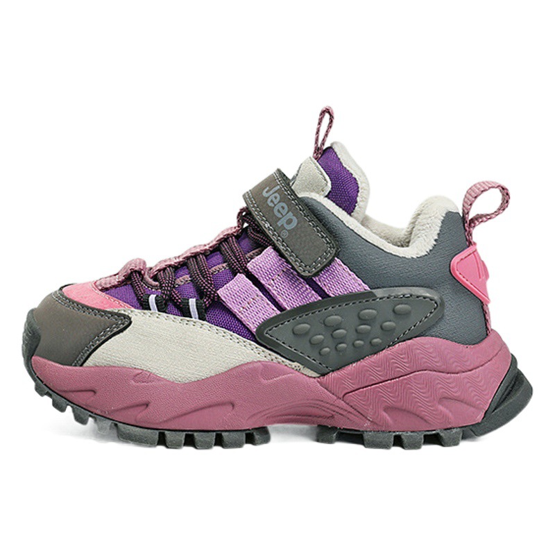 Jeep zapatos para niñas zapatilla de invierno 2023 nuevos zapatos infantiles de fondo suave con forro polar dos zapatos de algodón zapatos para niños