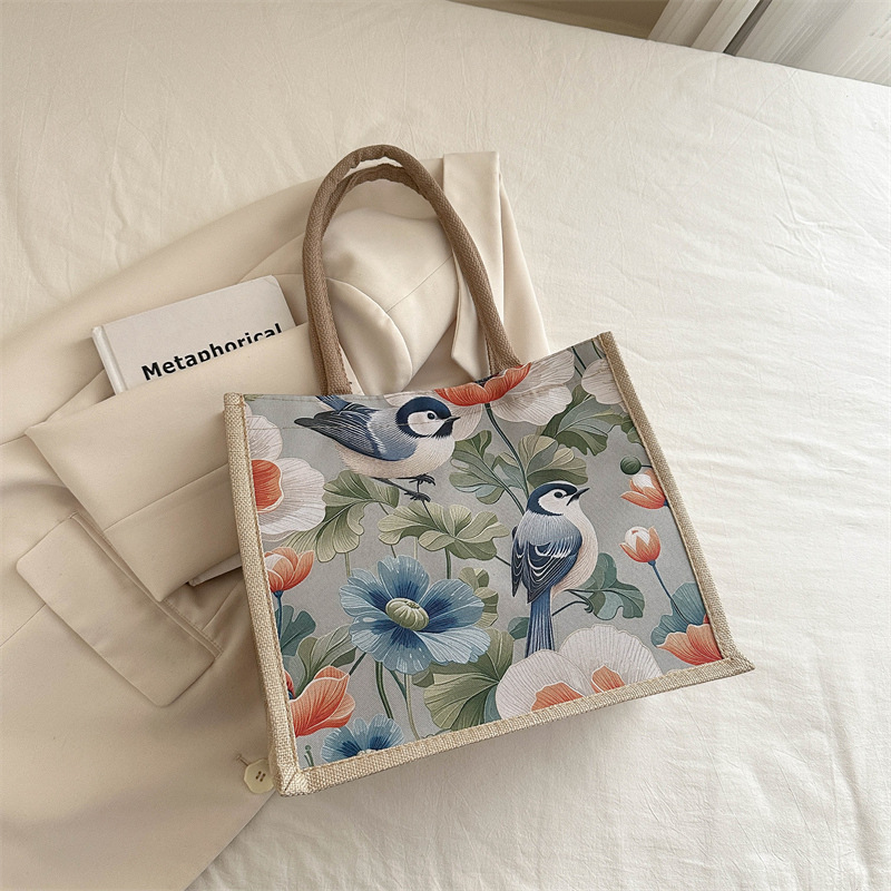 Nueva moda bolsa de lona casual bolso de moda bolso de mujer para salir al trabajo bolso de nicho bolso de almuerzo bolso de estudiantes