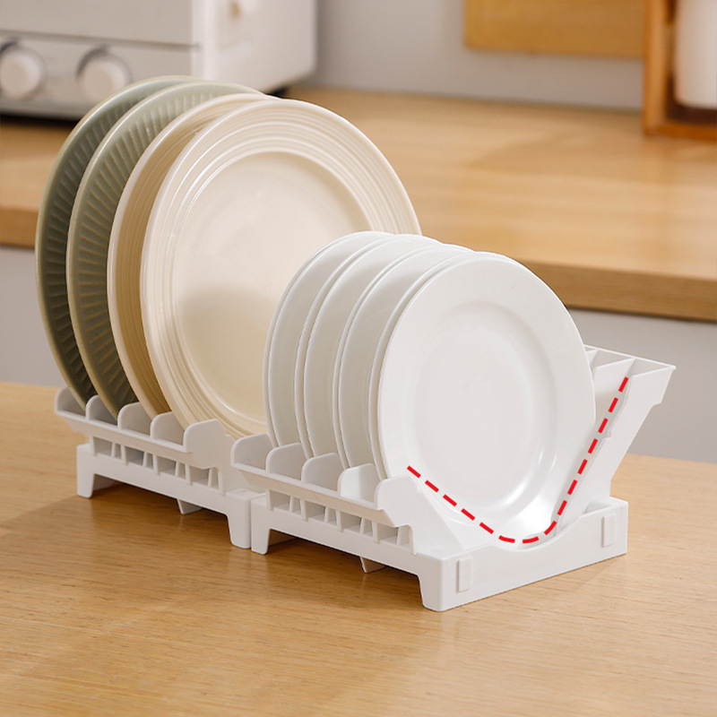 Estante de almacenamiento de platos de cocina Estante de almacenamiento de platos de comedor Estante de almacenamiento de platos de drenaje Estante de platos de cajón vertical Estante de almacenamiento de platos de comedor