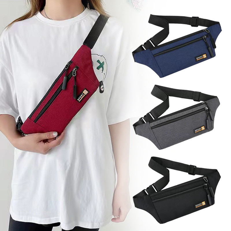 Lightweight Cross-Body Waist Bag with Multiple Compartments and Large Capacity, Practical Carry-On Storage Bag for Daily Commuting and Outdoor Travel