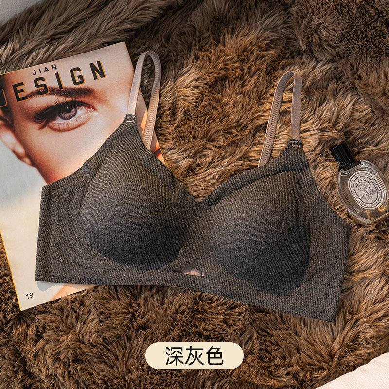 Recolecta una hermosa espalda, soporte suave, ropa interior sin costuras, chaleco antiflacidez, sujetador sin anillo de acero para mujer