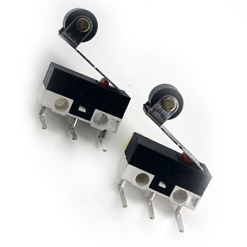 Microswitch for WK Mouse with Straight Handle, Bent Handle Side Insert, Small Reversible Square Foot Micro-light Touch Button Switch