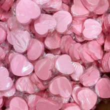 跨境专供可降解卸妆洁面扑吸水变大洗脸海绵压缩心形木浆棉洗脸扑