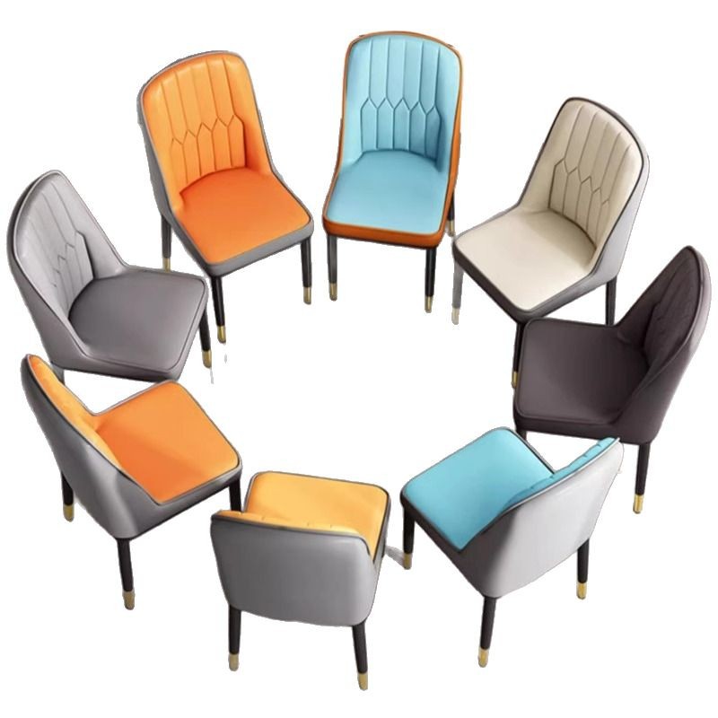 Silla de comedor blanda para el hogar, apartamento pequeño, restaurante nórdico moderno y sencillo, respaldo grueso, silla de mahjong, silla de comedor cómoda