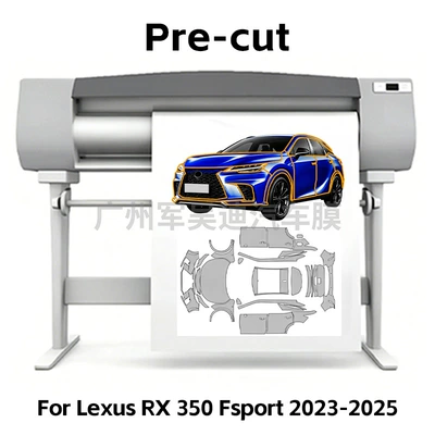 Suitable for RX 350 F sport 2023-2025 pre-cut TPU matte transparent self-healing car film PPF