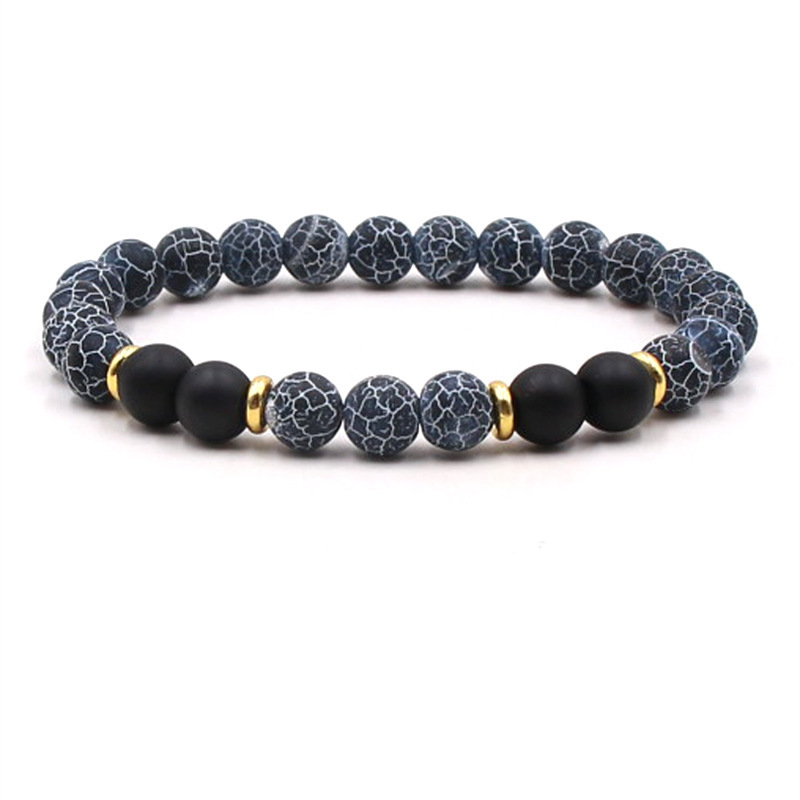 Comercio exterior de la fábrica nueva pulsera de cuentas personalizada Ojo de Tigre turquesa Amazon pulsera de ágata natural pulsera