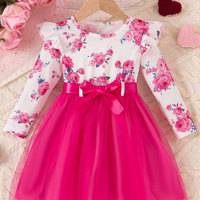 Christmas tree with snowflake pattern girl Saint knit dress|undefined