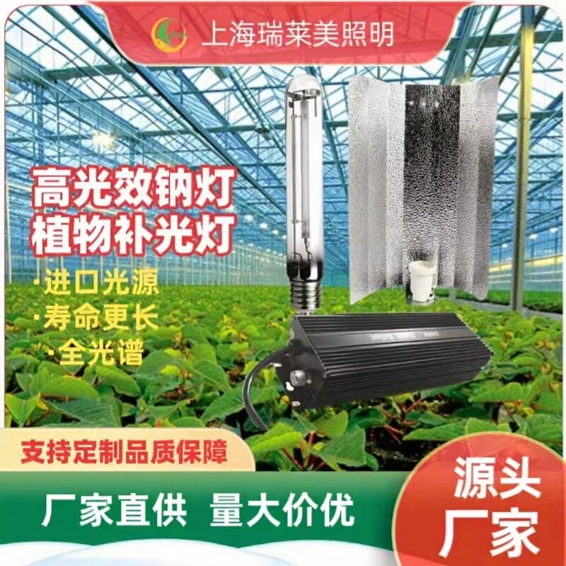 Agricultural Green Plant Greenhouse High-Pressure Sodium Lamp Plant Growth Lamp Hps-600W Ballast Bulb Three-Piece Set