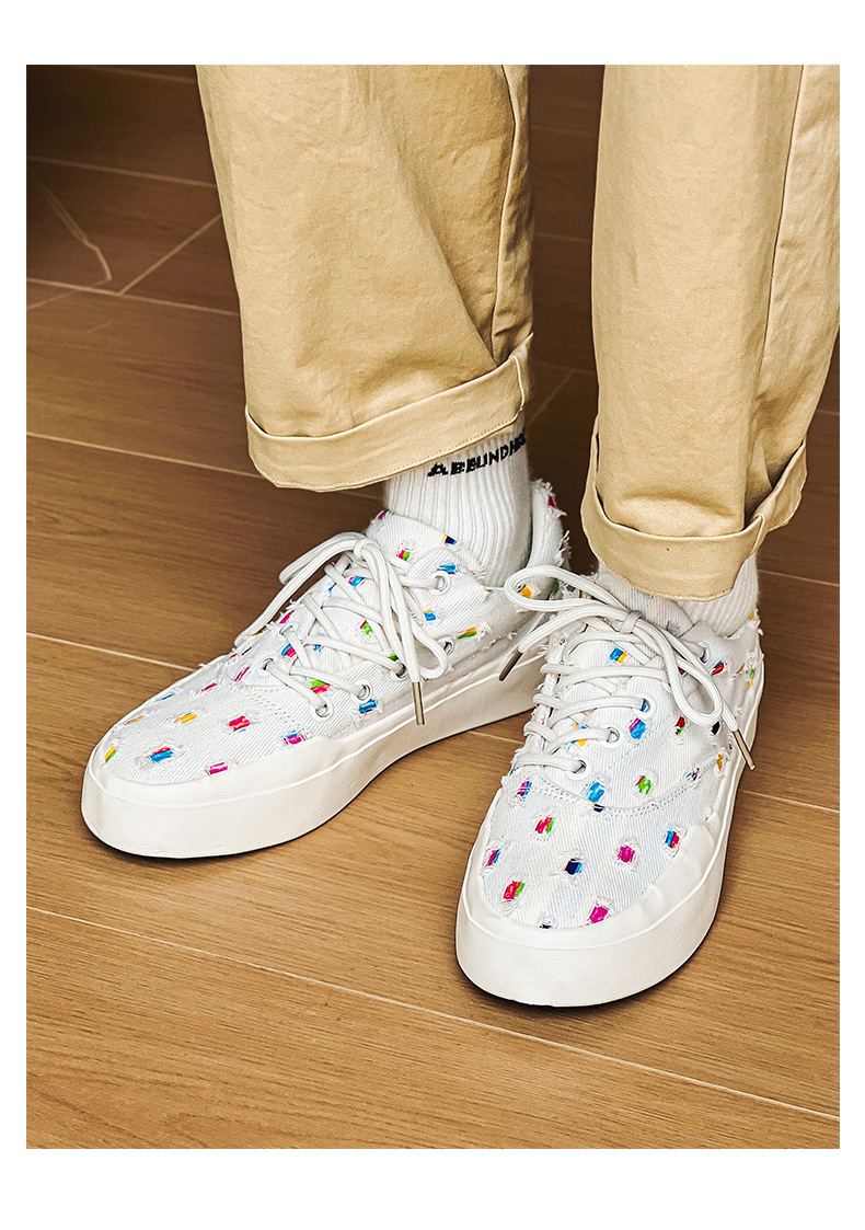 Vulcanized Rag Canvas Shoes For Men And Women Retro Style_voghion.com