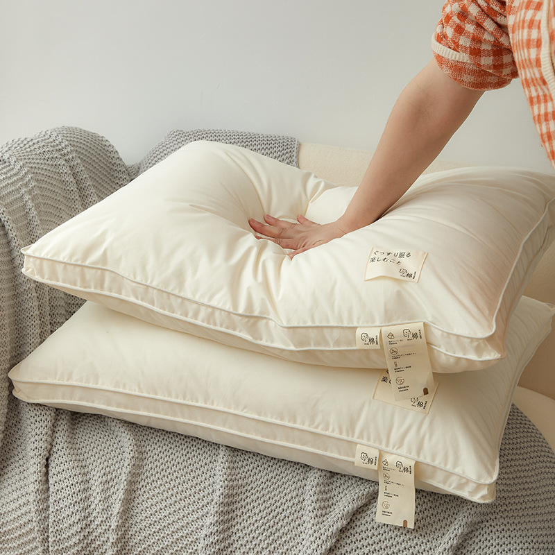 Cotton Japanese Style Cervical Pillow Core Soft Pillow High Resilience Grade A Cotton Eco Hotel Pillow Core Cervical Pillow