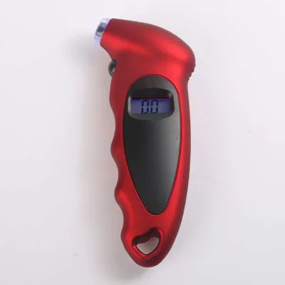 Pressure Gauge – Air pressure gauge/tire pressure gauge - matt-red-with-battery