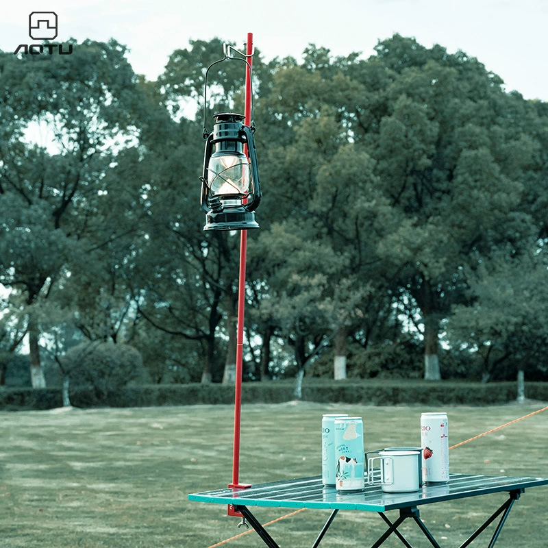 Открытый Кемпинг настольная площадка небольшой фонарный столб из алюминиевого сплава стойло стол Сверхлегкая портативная световая подставка складной кронштейн для лампы для лошади