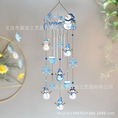 クロスボーダー新製品雪だるま風鈴クリスマス装飾金属工芸品ホリデーデコレーション用品装飾品ハイエンド
