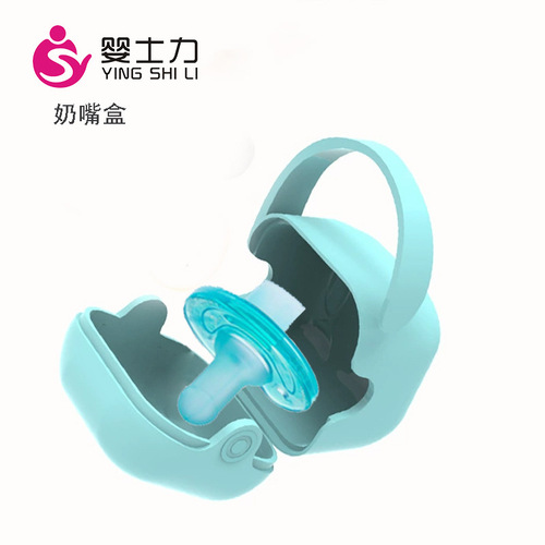 Factory direct sales baby pacifier, pacifier anti-fall chain, pacifier box, cartoon full silicone pacifier