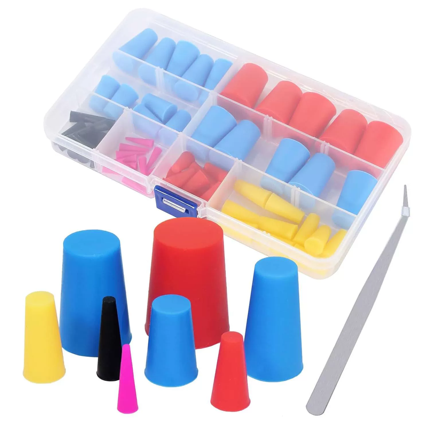 Набор силиконовых заглушек HAPPOW, 120 штук, с геометрическими фигурами