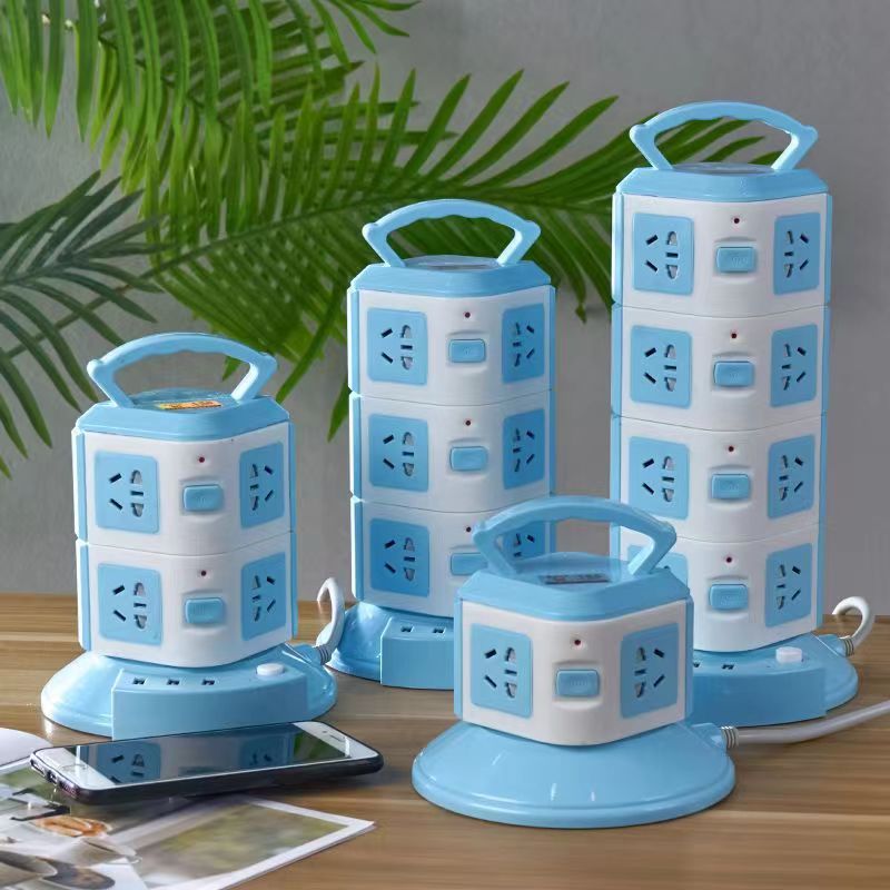 通揚插座插排 立式带USB充电塔 时尚创意礼品 美标英标新插座