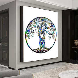 爆款小爱心生命之树墙壁装饰DIY手工制作全息硅胶模具