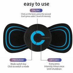 Cross-border cervical spine massage patch EMS mini smart multi-functional portable pulse portable shoulder neck massager