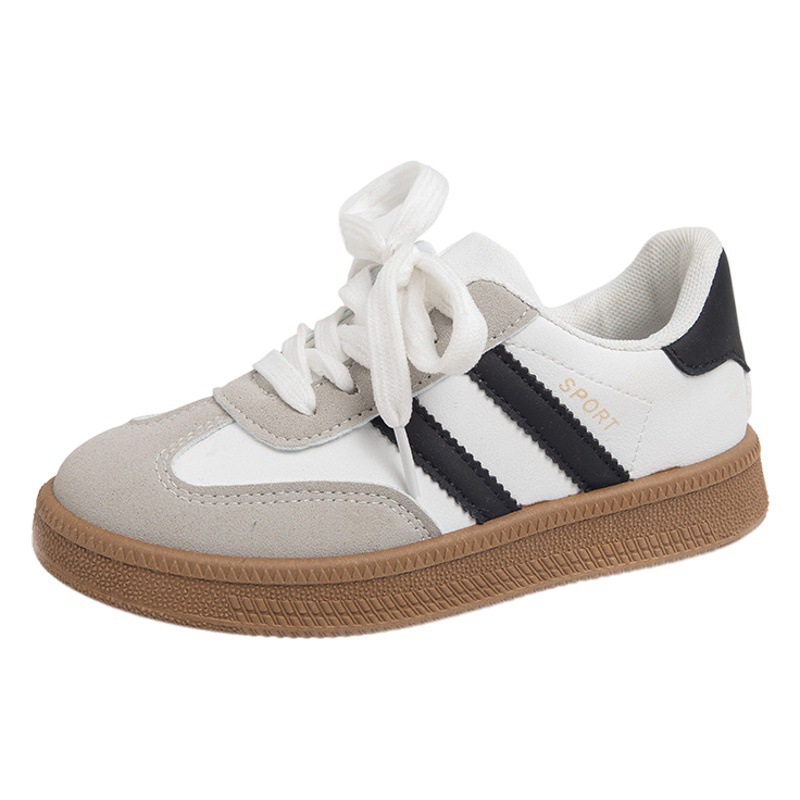Zapatos infantiles Gump, zapatos de suela suave para niños, primavera y otoño 2024 nuevos zapatos de skate casuales para niñas, zapatos de entrenamiento transpirables, moda