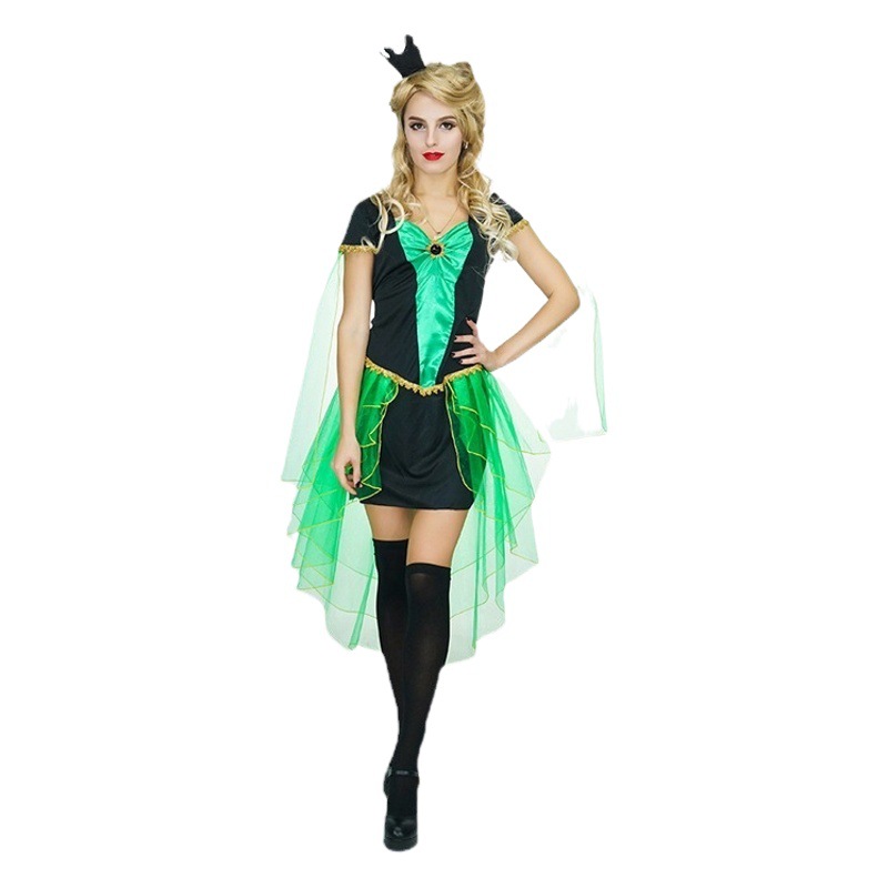 Las mujeres adultas de Halloween bruja etapa rendimiento traje bruja reina partido Cosplay