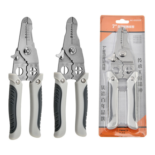 Wholesale wire stripping pliers multifunctional electrician pliers branching wire winding stripping pliers new pliers crimping pliers hardware tools