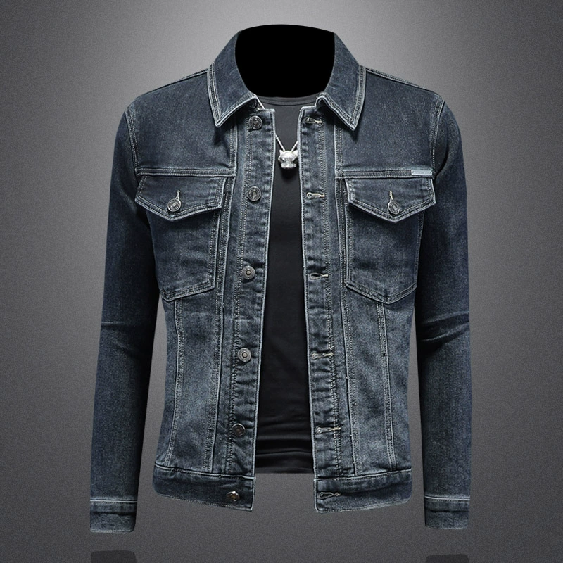 Весенняя джинсовая универсальная куртка для досуга, slim fit