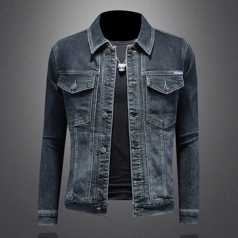 Весенняя джинсовая универсальная куртка для досуга, slim fit
