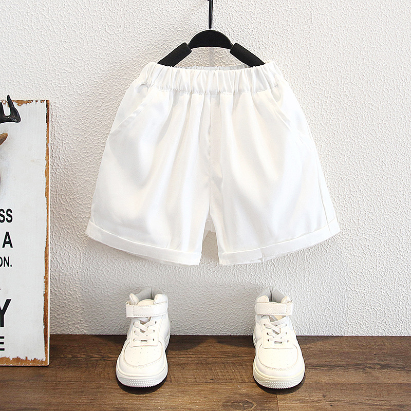 8144 Traje de verano para niños 2025 Nuevo estilo para niños Camisa y pantalones cortos Traje de dos piezas Ropa de verano para bebés Trendy
