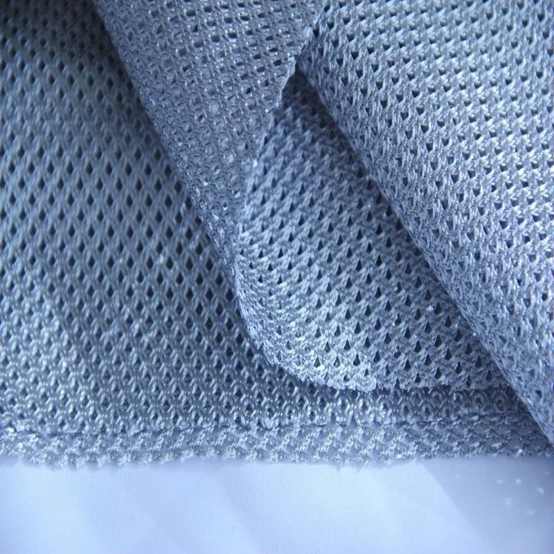 青岛工厂现货供应HARD网布全涤纶外贸出口工装马甲防护服网眼布