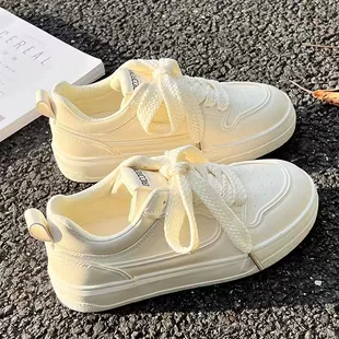 White shoes for women summer style women's shoes fufu shoes for women ins trend 2024 new niche hot style versatile sneakers