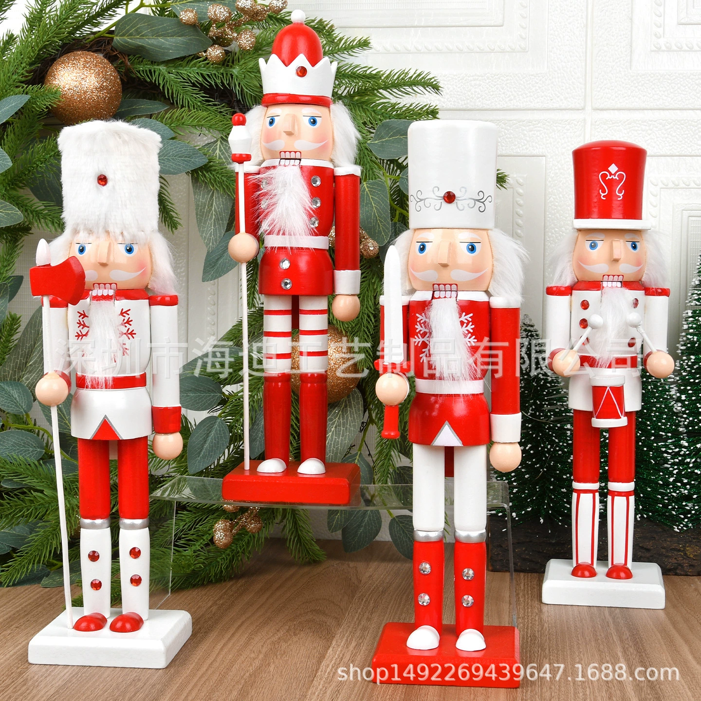 Christmas decoration supplies Nutcracker soldier ornaments bedroom wine cabinet home creative puppet ornaments holiday gifts