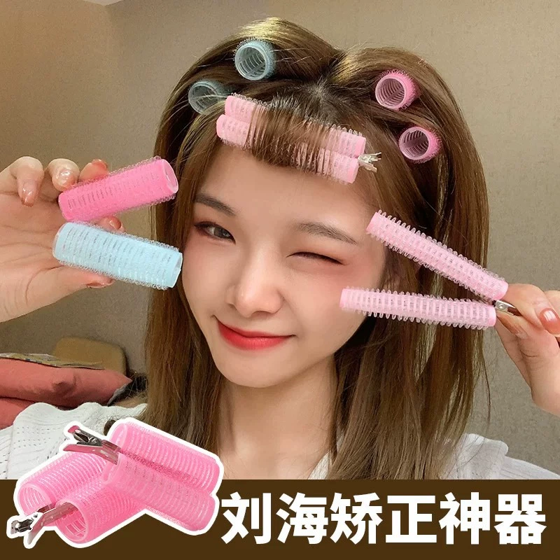 Curly bangs, self-adhesive hairgrip, adds volume