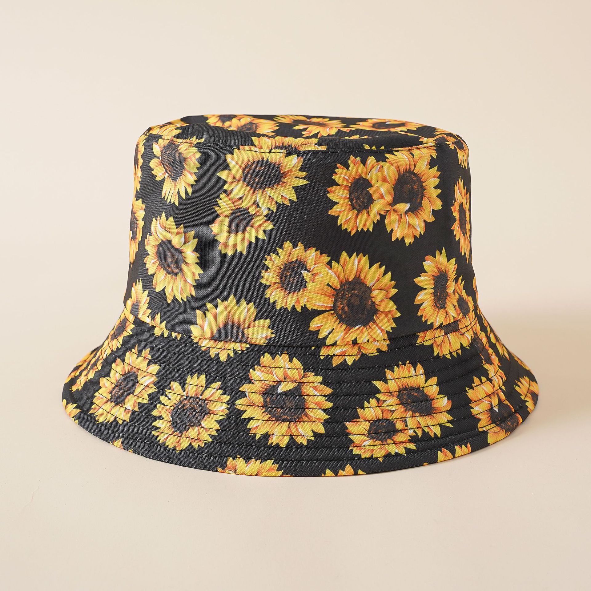 Sombrero de pescador de doble cara sombrero de sol japonés de verano de las mujeres sombrero de sol estilo coreano de moda de los hombres de girasol