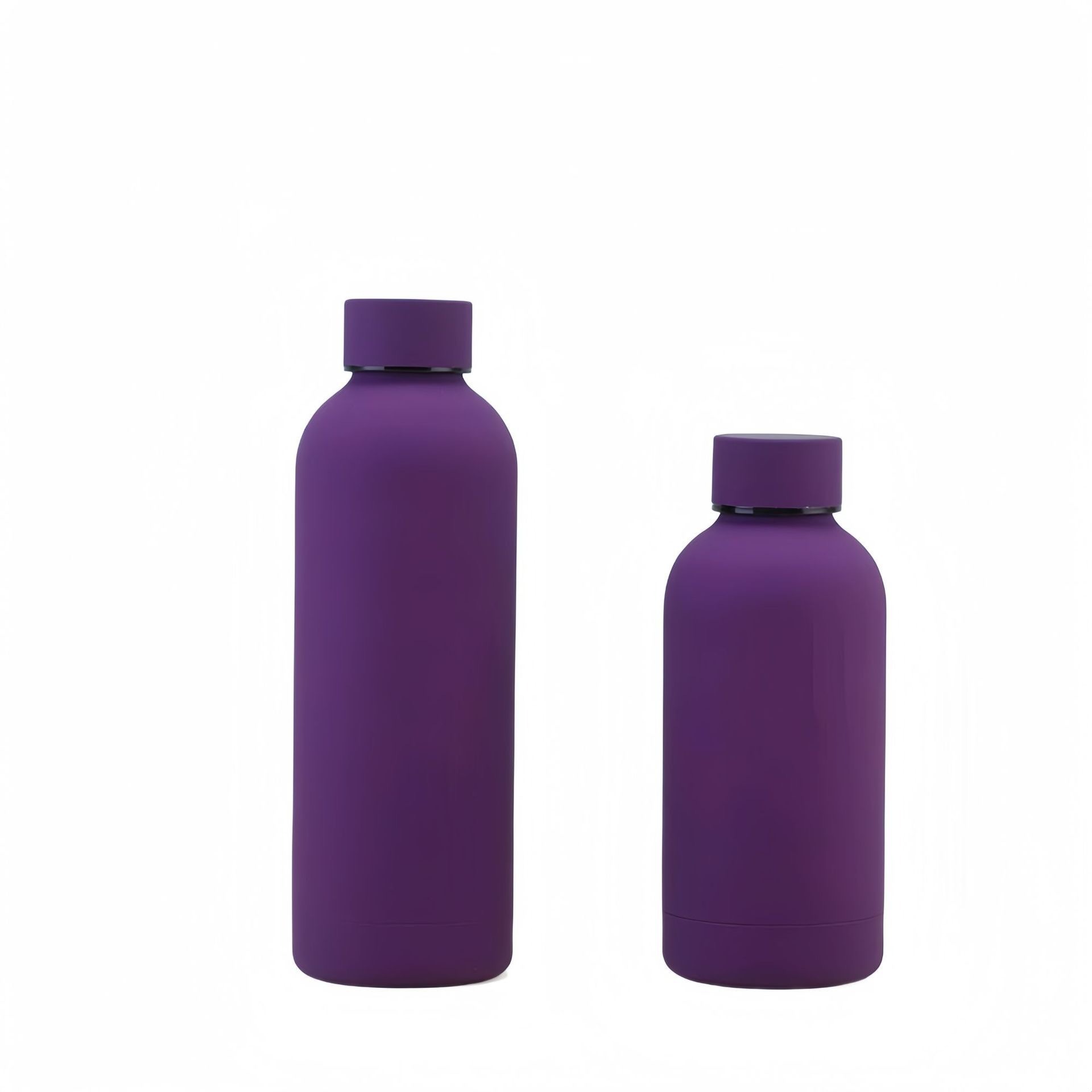 Botella de goma transfronteriza de color sólido 304 taza de aislamiento de acero inoxidable portátil al aire libre hervidor deportivo
