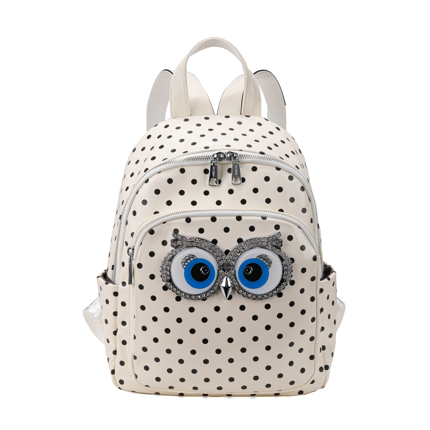 Mochila de moda damas onduladas de moda mochila de estudiantes con cremallera de gran capacidad de diseño de viaje de moda 2881 #