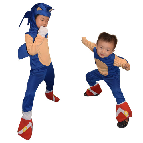 Halloween Sonic the Hedgehog cosplay Sonic game costume children cartoon character dress-up hedgehog outfit
