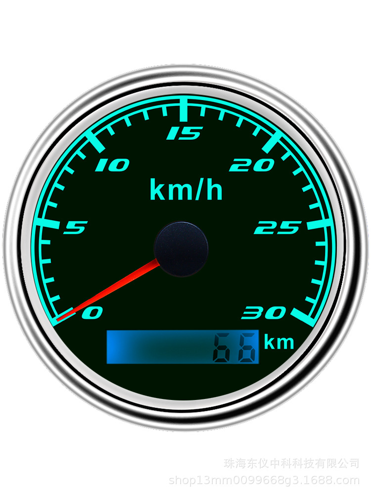 Gps Speedometer 30Km Gps Speedometer 12/24V Universal Engineering Vehicle Pulse Gps Odometer Speedometer