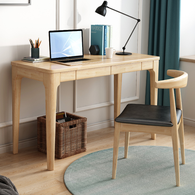Japanese-style Computer Desk Home Writing Learning Laptop Desk Children's Simple Desktop Nordic Solid Wood Desk