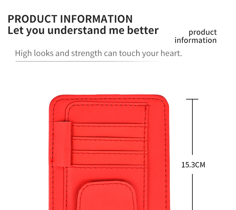 Car card holder, car sun visor ticket holder, glasses clip, document holder, storage clip, lychee pattern, high-speed gas card
