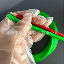 绿皮钢丝绳涂胶PVC防锈耐磨8毫米6毫米捆绑牵引拖车用颜色亮荧光