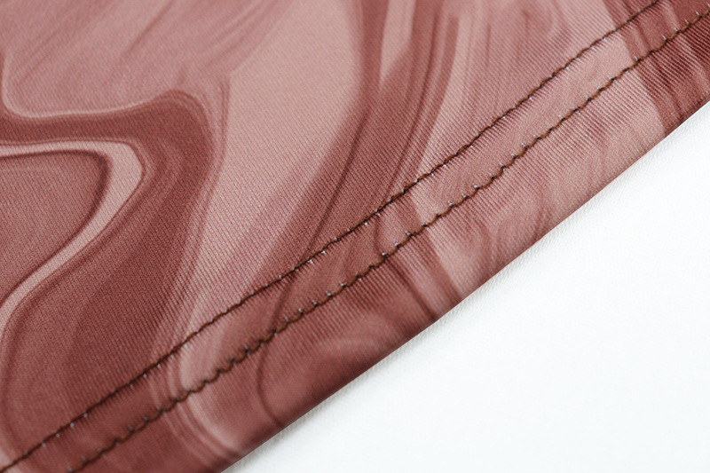 European and American style tight mid-length dress, round neck, long sleeve, printed hip skirt, pullover, foreign trade dress, retro dress_mkmklike.com