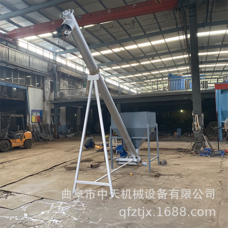 小苏打粉螺旋提升机kxx888 海藻颗粒螺旋输送机 金刚砂螺旋提升机