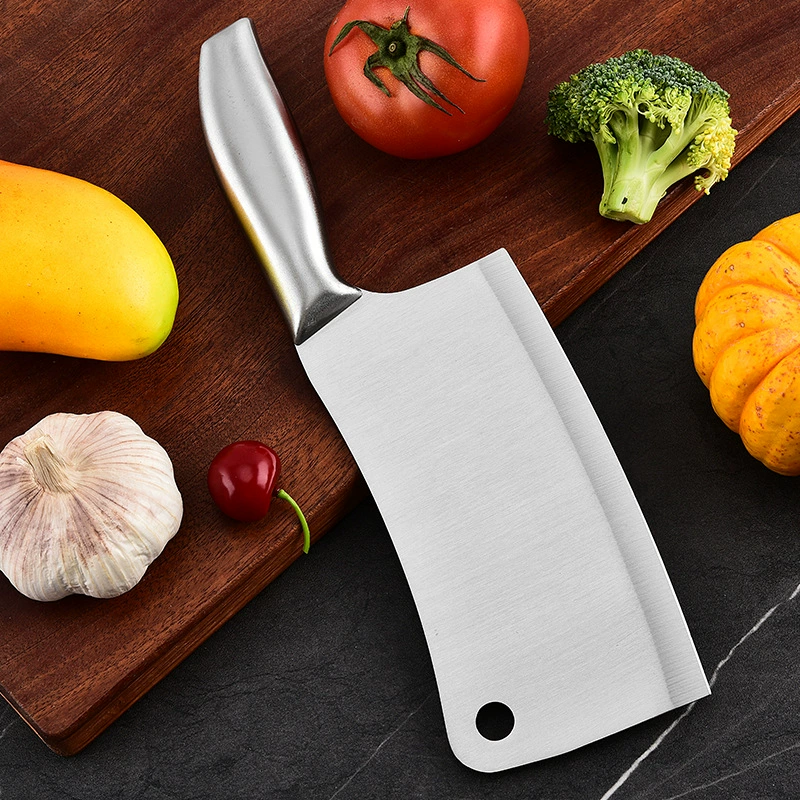 Набор кухонных ножей из нержавеющей стали от производителя, модель для домашней кухни Янцзян, пластиковая подставка для ножей, полая ручка, комплект из шести предметов