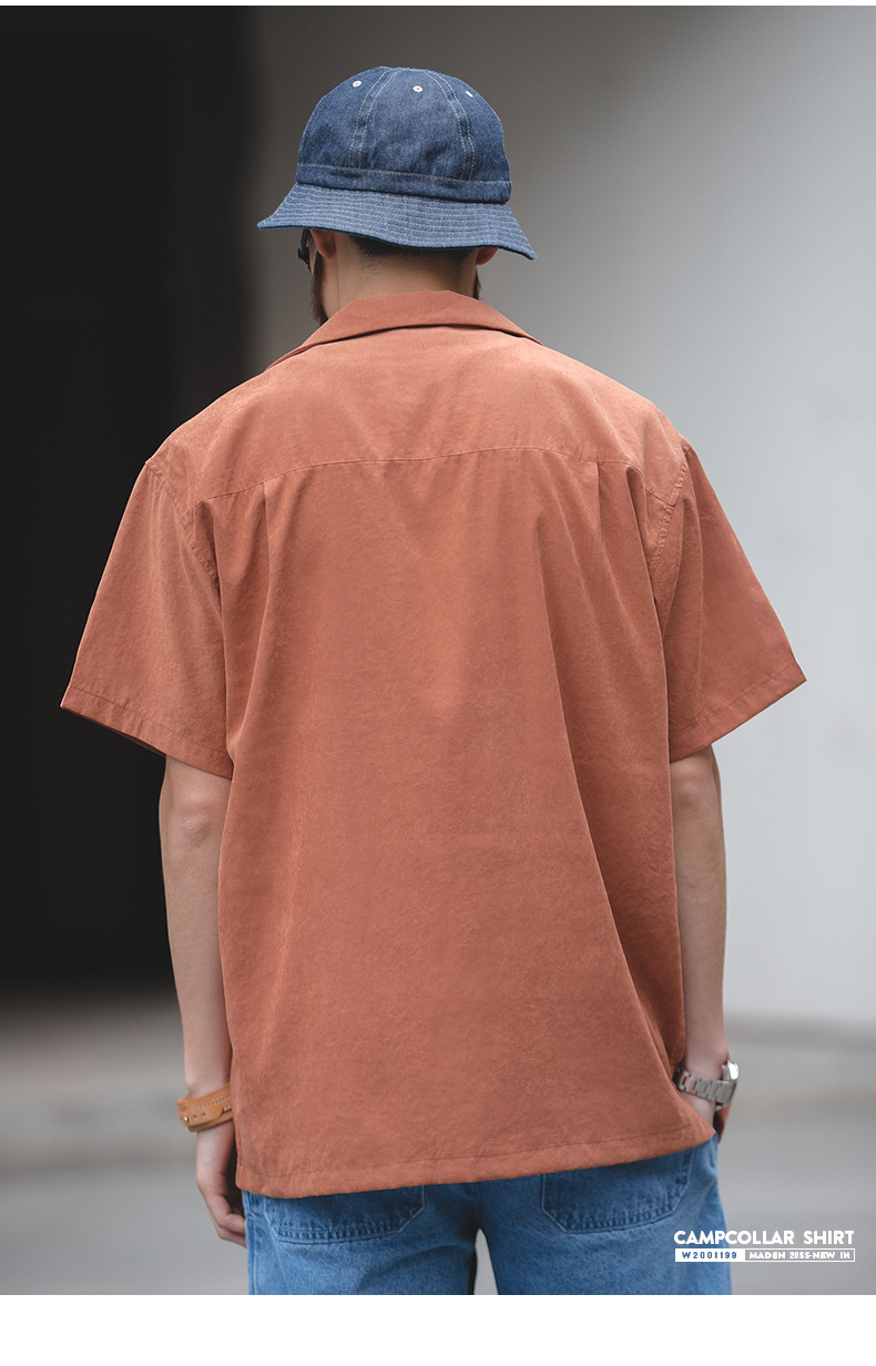 Madden Workwear Retro Cuban Collar Shirt For Men Summer Style_voghion.com