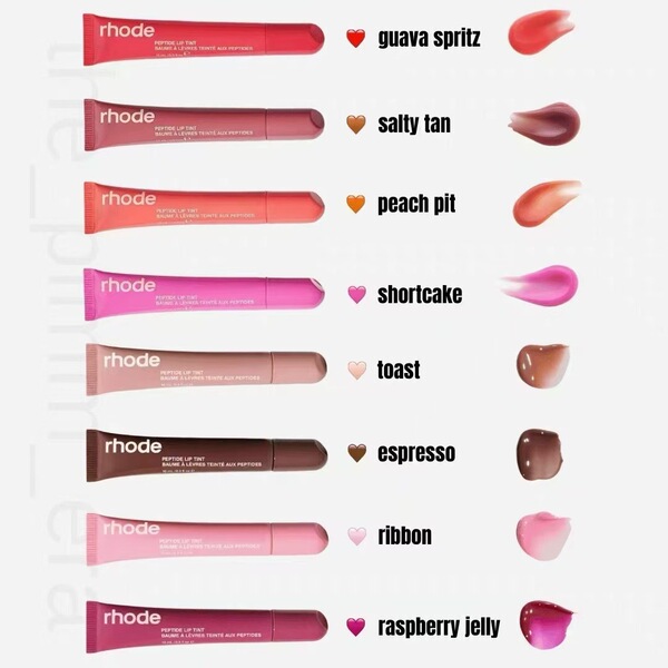 Spot Rhode colored Raspberry Ribbon Toast ESPRESSO lip gloss lip…
