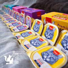 Wanpy naughty lunch box canned cat wholesale kitten wet food cat snack can mousse tuna chicken small can